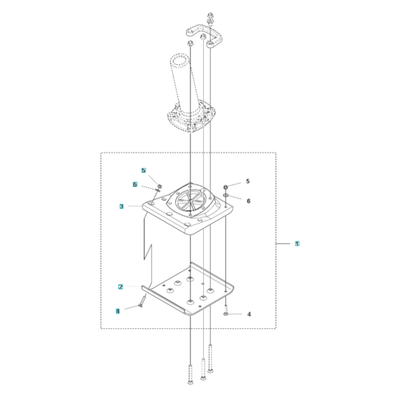 Foot 280mm Assembly