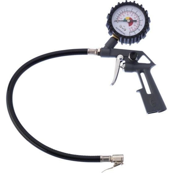 PCL Blowgun Style Tyre Inflator, 0-174 Psi & 0-12 Bar, 0.4m Hose, Euro Connector - LTG01