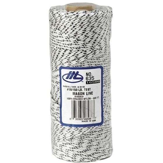 M635 Masons Line 152m (500ft) Flecked White by Marshalltown - M635