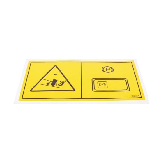 Decal Parking Brake Switch for Terex MBR71 HD Rollers - M1000045