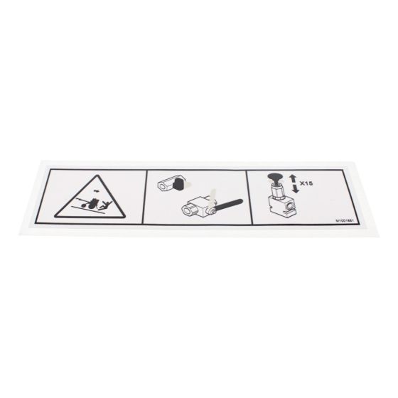 MBR Freewheel Decal for Terex MBR71 HD Rollers - OEM No. M1001651