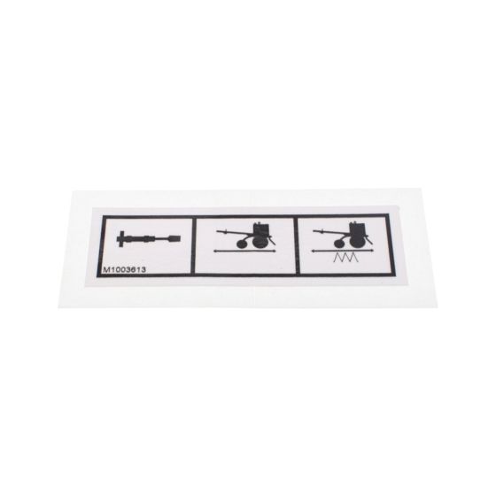 Decal Mode Selector for Terex MBR71 HD Rollers - OEM No. M1003613