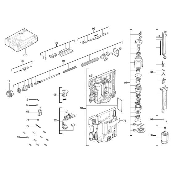 Milwaukee M12BST Assembly