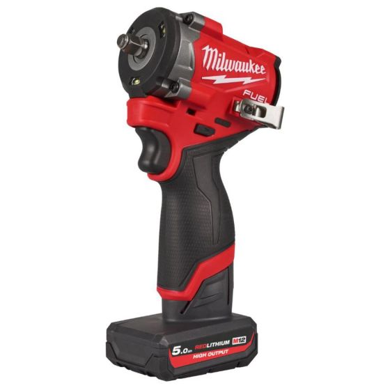 M12FCIWF38G3-502X M12 3/8" Compact Impact Wrench Kit - 2 x 5.0Ah Batteries