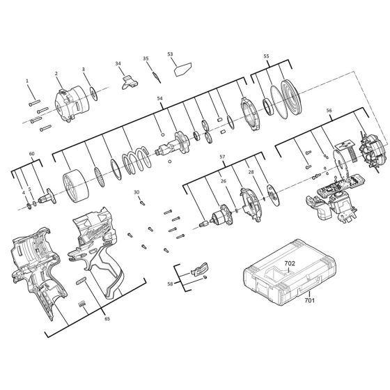 Milwaukee M12FIW38 Assembly