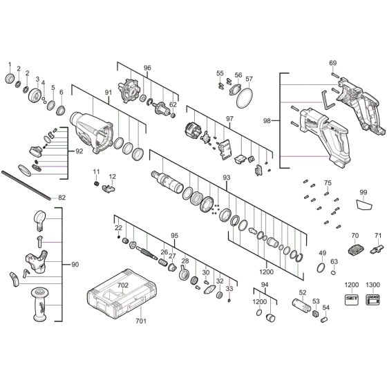 Milwaukee M18BLHACD26 Assembly