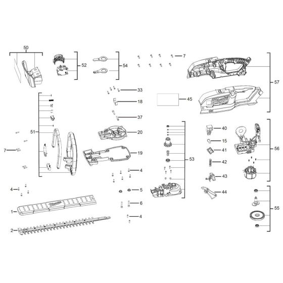 Milwaukee M18CHT Assembly
