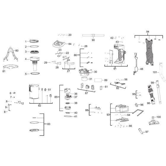 Milwaukee M18FBPV Assembly