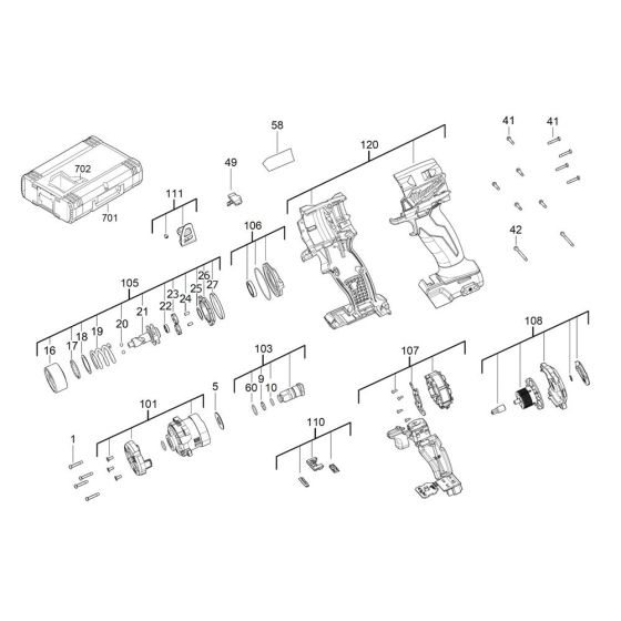 Milwaukee M18FIW2F12 Assembly