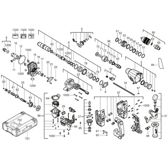 Milwaukee M18ONEFHX Assembly