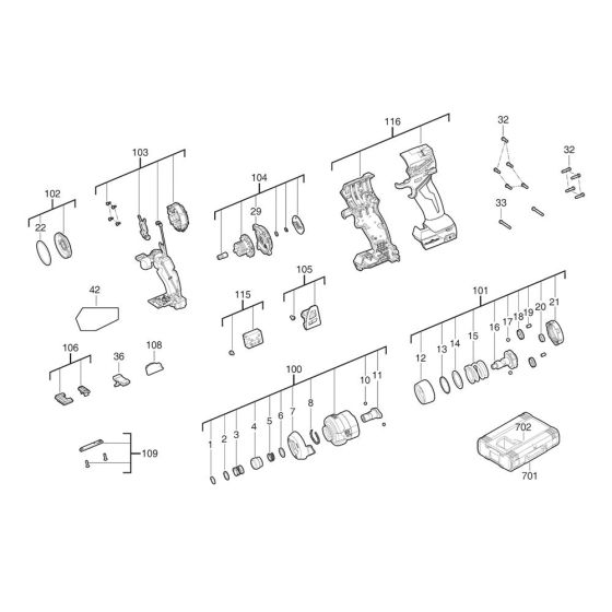Milwaukee M18ONEID3 Assembly