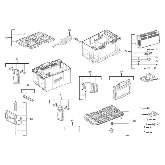 Milwaukee M18POALC Assembly