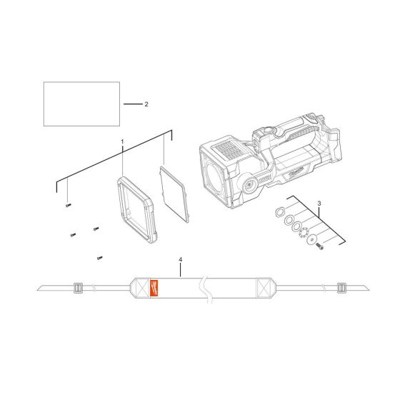 Milwaukee M18SLED Assembly