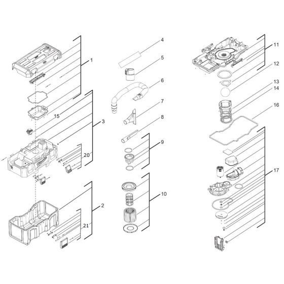 Milwaukee M18VC2 Assembly
