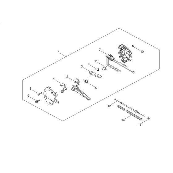 Throttle for Shindaiwa M243S