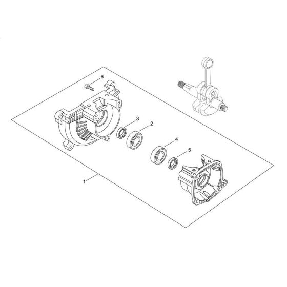 Crankcase for Shindaiwa M243S