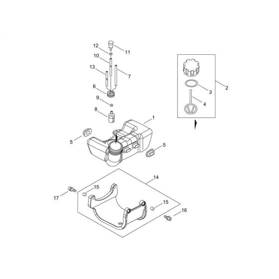 Fuel Tank for Shindaiwa M243S