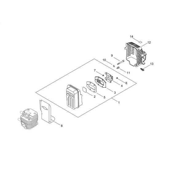 Muffler for Shindaiwa M243S