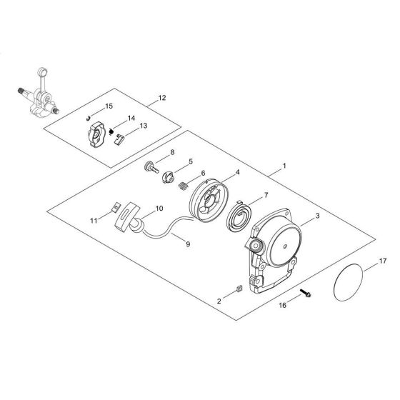 Recoil Starter for M243S