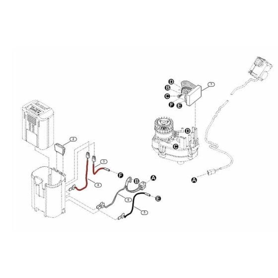 Electric Equipment Assembly for Stihl/ Viking MA 339.1 C Cordless Lawn Mowers