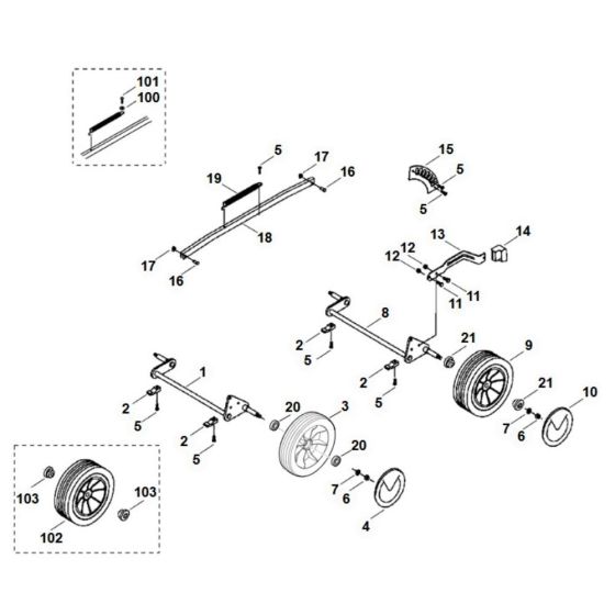 Chassis Assembly for Viking MA 400