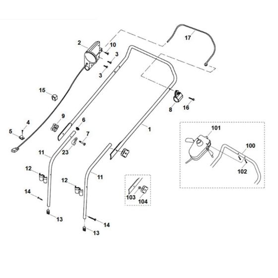 Handle Assembly for Viking MA 400