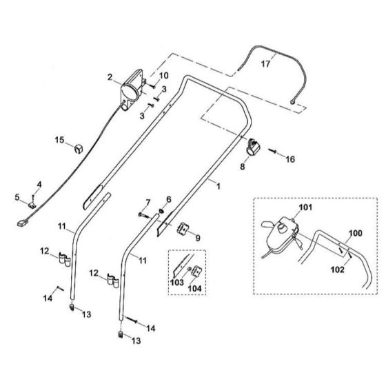 Viking MA 450 Handle Assembly