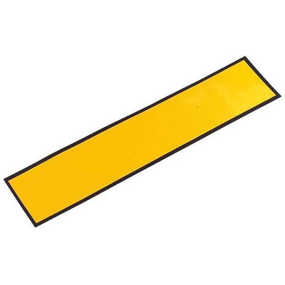 Magnetic Oblong Number Plate - Yellow 520mm x 115mm