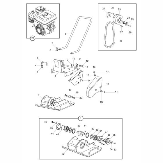 Main Assembly for Belle SF460