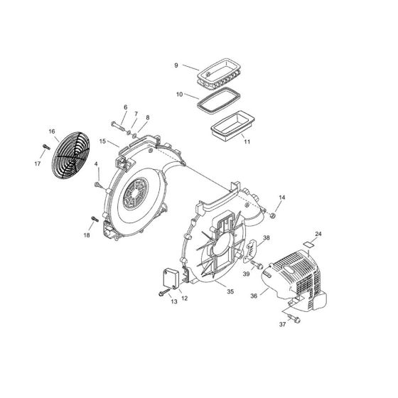 Fan Case for ECHO MB-440