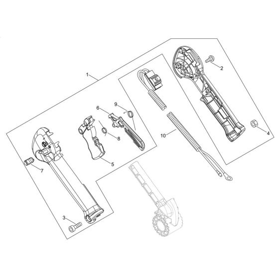 Throttle Lever for ECHO MB-580