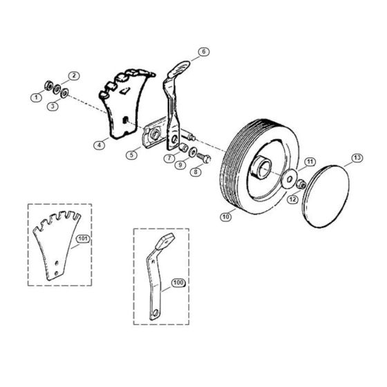 Chassis for Viking MB 160 Petrol Lawn Mowers