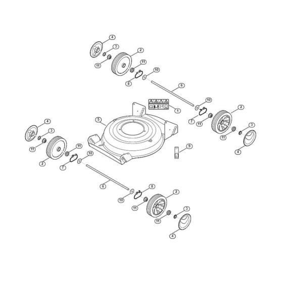 Housing, Chassis for Viking MB 2.0 RC Petrol Lawn Mowers