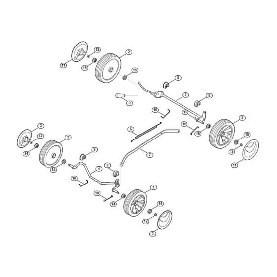 Chassis for Viking MB 248.1 Petrol Lawn Mowers