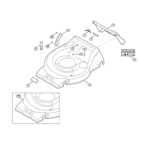 Housing for Viking MB 248.2 Petrol Lawn Mowers