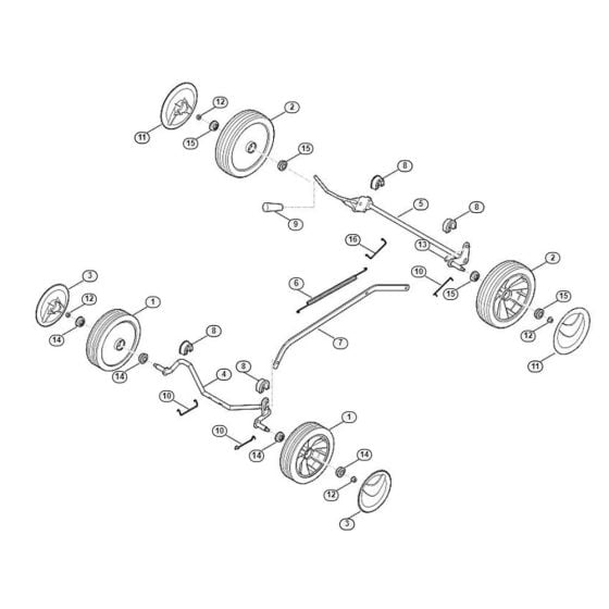 Chassis for Viking MB 248.2 Petrol Lawn Mowers