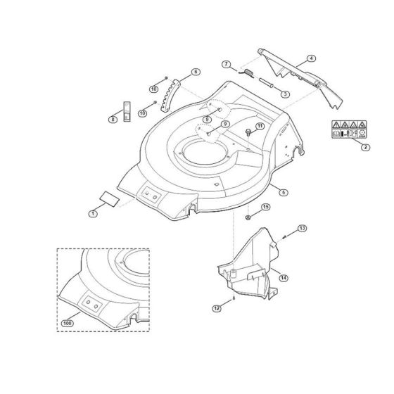 Housing for Viking MB 253.1 Petrol Lawn Mowers