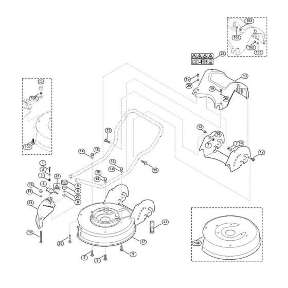 Housing for Viking MB 3.0 RTX Petrol Lawn Mowers