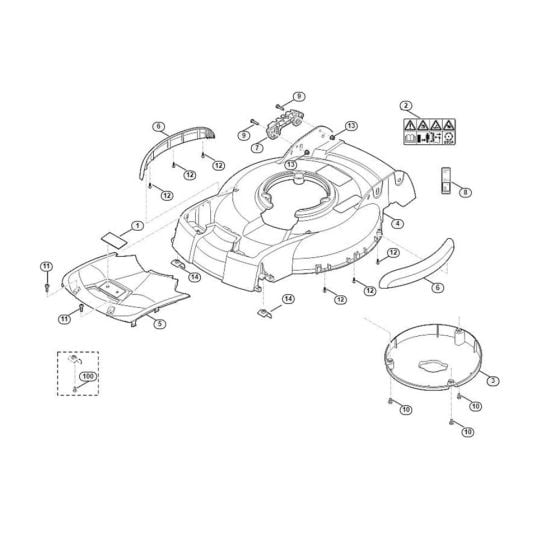 Housing for Viking MB 4.0 R Petrol Lawn Mowers