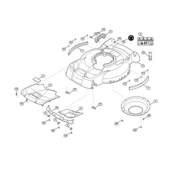 Housing for Viking MB 4.1 RTP Petrol Lawn Mowers