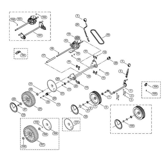 Chassis for Viking MB 465 C Petrol Lawn Mowers