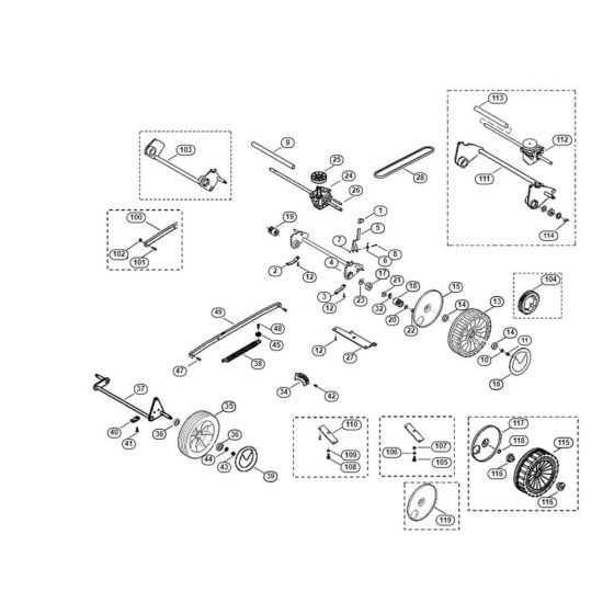 Chassis for Viking MB 505 E Petrol Lawn Mowers