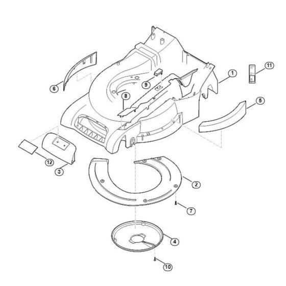 Housing for Viking MB 545.1 Petrol Lawn Mowers