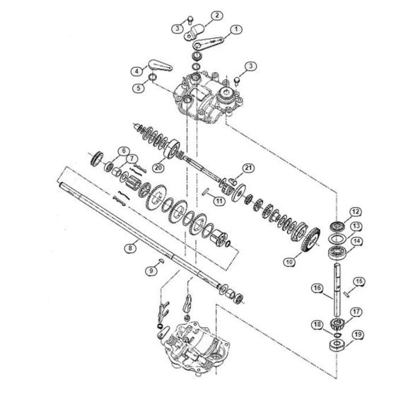 Gear Box for Viking MB 555 C Petrol Lawn Mowers