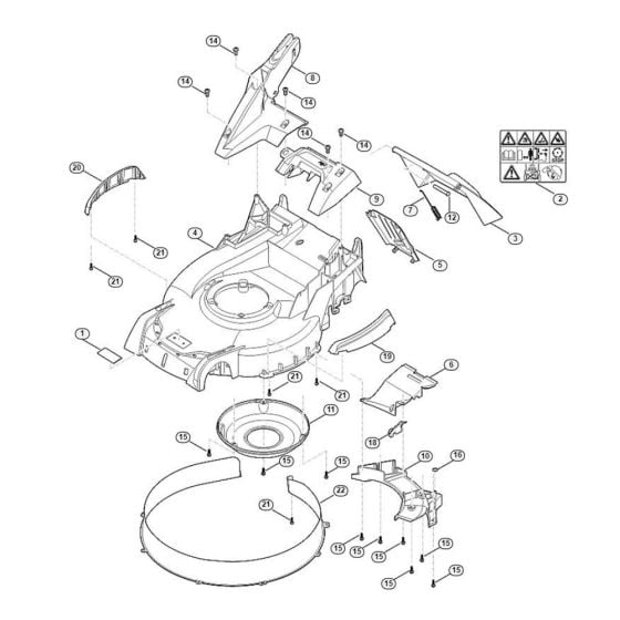 Housing for Viking MB 655.3 RS Petrol Lawn Mowers