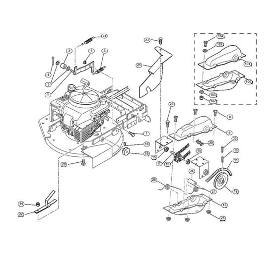 Drive for Viking MB 6 RC Petrol Lawn Mowers