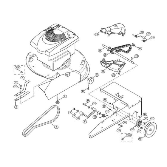 Drive for Viking MB 6 RH Petrol Lawn Mowers