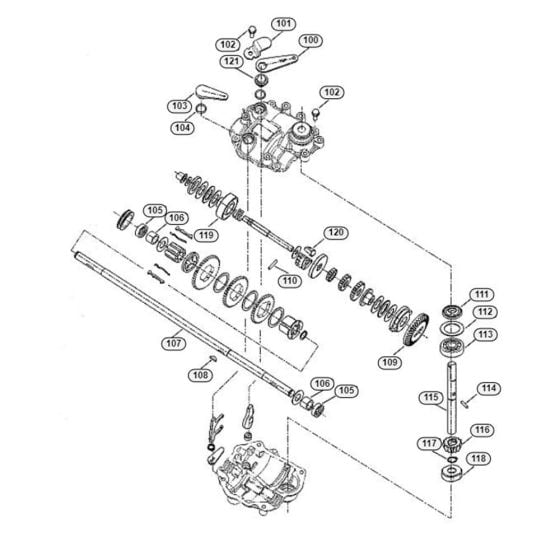 Gear Box for Viking MB 755.2 KS Petrol Lawn Mowers