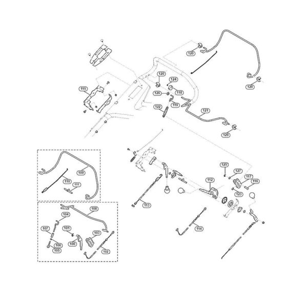 Handle Upper Part-1 for Viking MB 756.0 YC Petrol Lawn Mowers