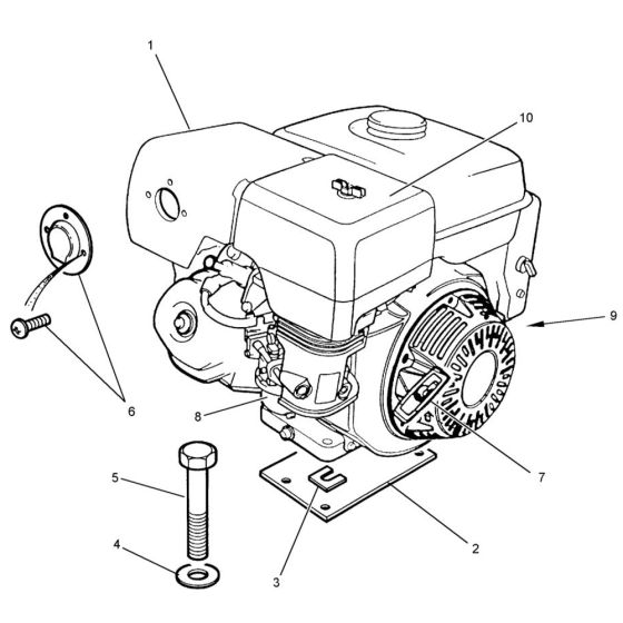 Engine - Honda for Benford Terex Mecalac MBR71 Roller